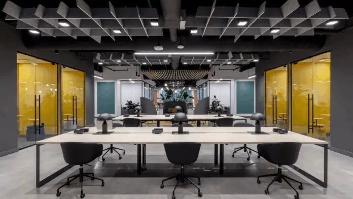 Modern coworking office space