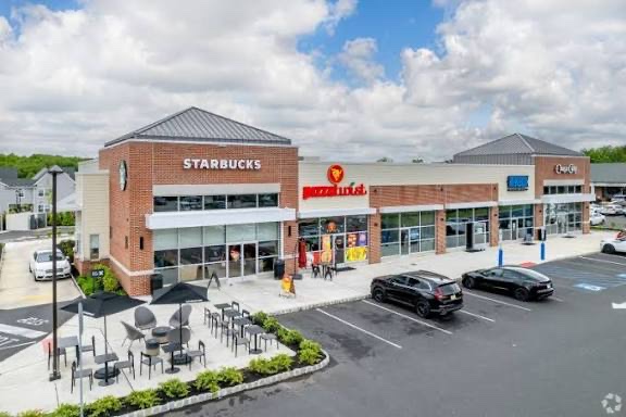 NJ retail strip center with Starbucks